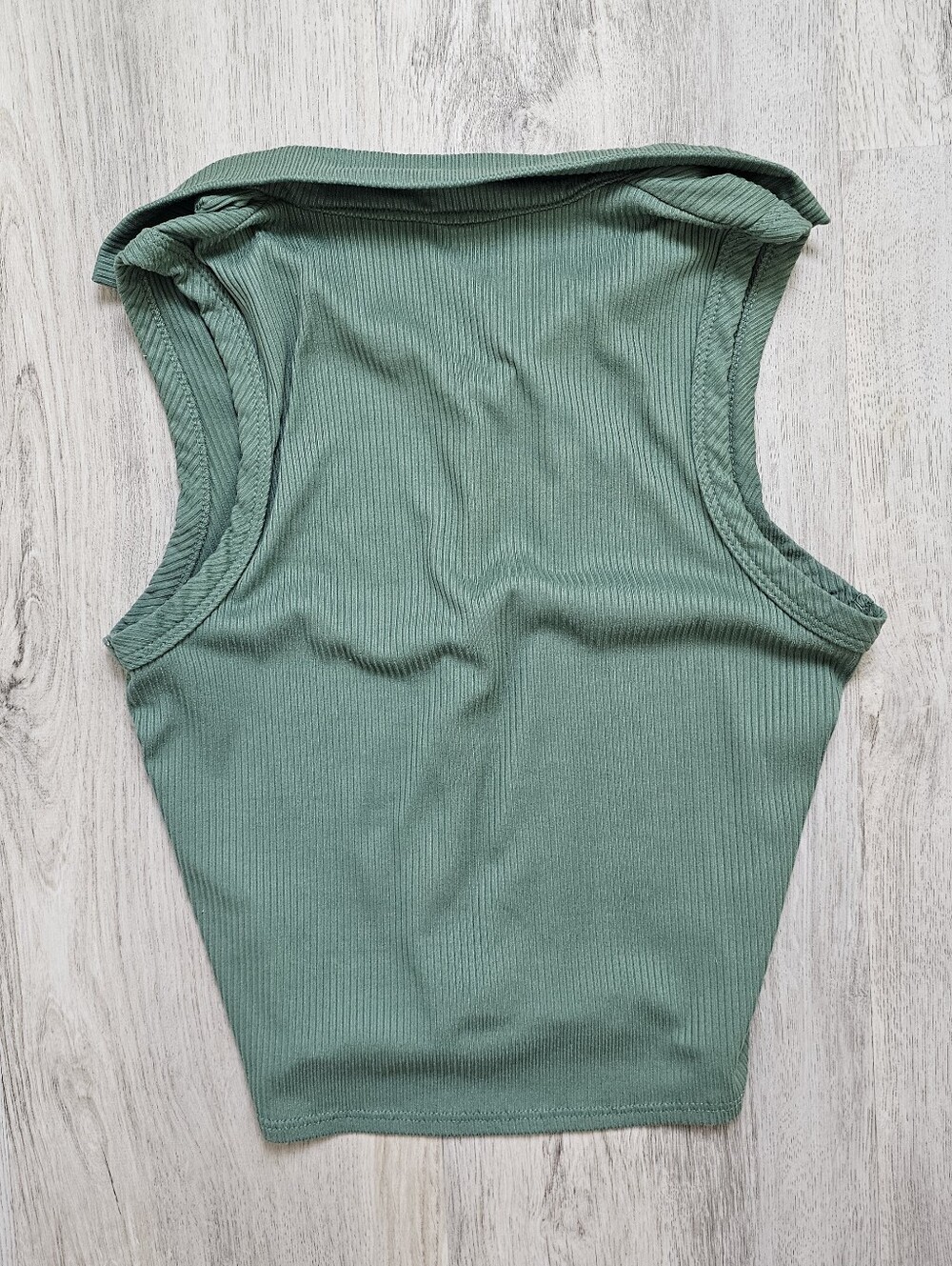 Livi Olivia Rae Ribbed Cropped Collar Top - Picture 2 of 4